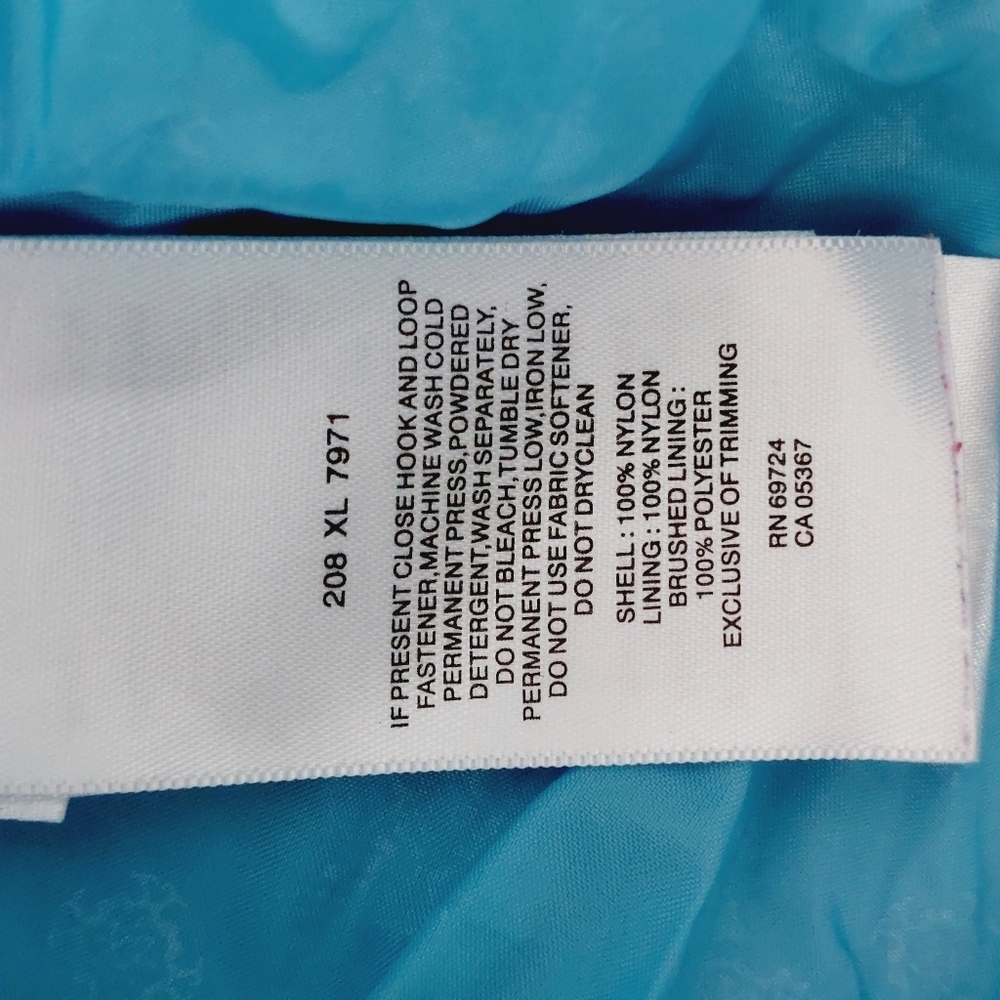 Columbia Women's Two Tone Blue Windbreaker Hooded Winter Jacket P2971 - Picture 6 of 7
